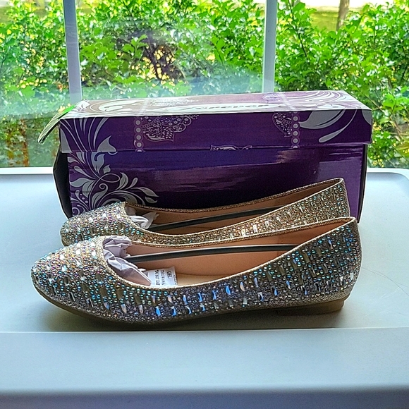 Shoes - Iridescent Stone Ballet Flats